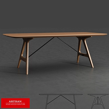 Artisan Tesa Collection: Exquisite Tables 3D model image 1 