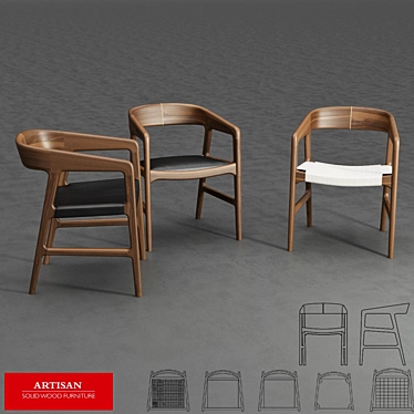 Artisan Tesa: Elegant Craftsmanship 3D model image 1 