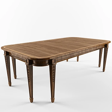 Elegant Eton Dining Table 3D model image 1 