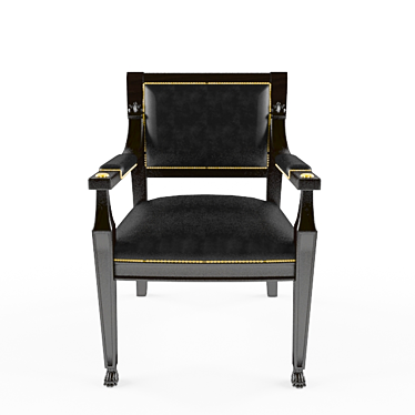 Elegant Rue Royale Desk Chair 3D model image 1 