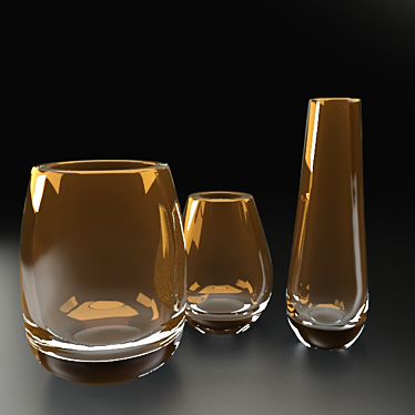 Elegant Natuzzi Murano Vase 3D model image 1 