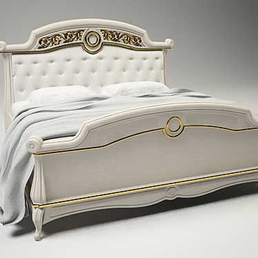 Italian Classic Bed 3D model image 1 