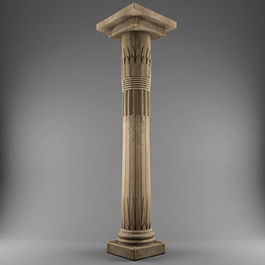 Antique Roman Column 3D model image 1 