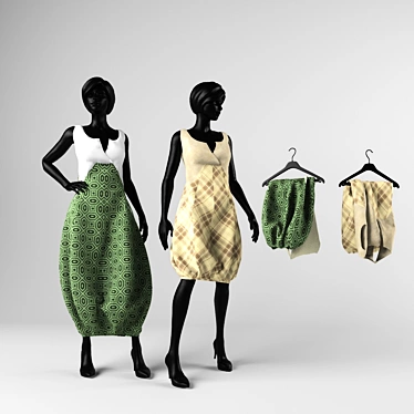 Marvelous Designer Dress 3D model image 1 