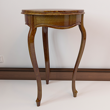 Elegant Tea Table with Stylish Design 3D model image 1 