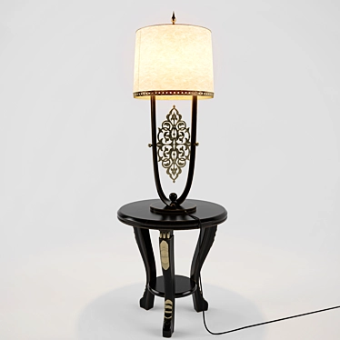 Elegant Standing Lamp 3D model image 1 