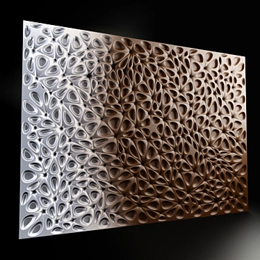 Stylish 3D Wall Panels - Transform Your Space 3D model image 1 