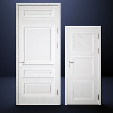 Elegant Custom Classic Door 3D model image 1 