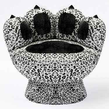 Snow Leopard Paw Chair: Contemporary Elegance 3D model image 1 