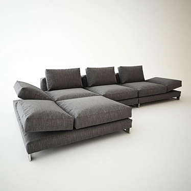 Portable Sofa: Comfort on the Go 3D model image 1 