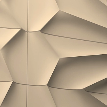 Elegant Wall Panel Design 3D model image 1 