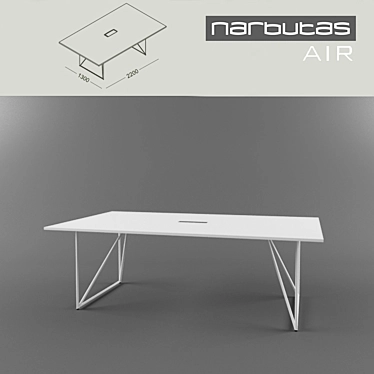 Modern Style Office Conference Table 3D model image 1 