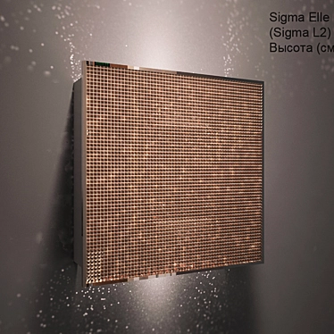 Sigma Elle Due Luxury Wall Sconce 3D model image 1 