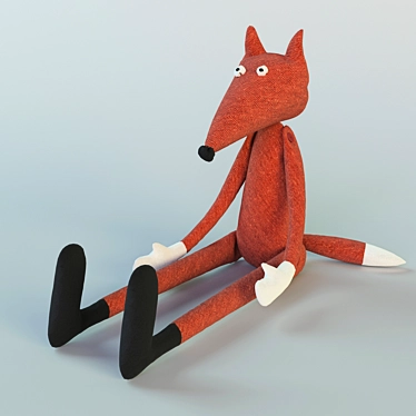 Soft Fox Toy | Textured | 40x30x30 cm 3D model image 1 