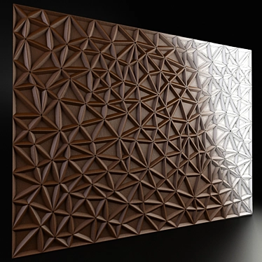 Stylish 3D Wall Panels 3D model image 1 