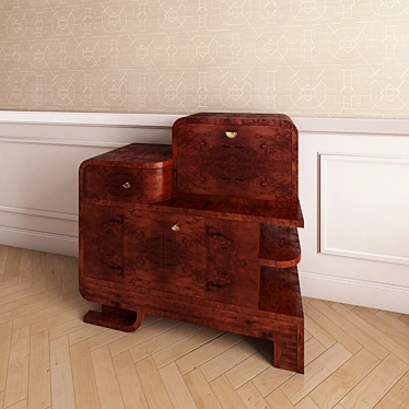 Vintage 30s Chest 3D model image 1 