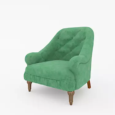 Classic Viola Armchair 3D model image 1 