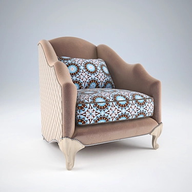 Elegant Cecilia Armchair by Bruno Zampa 3D model image 1 