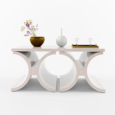 Elegant Table Decor - Centerpiece 3D model image 1 