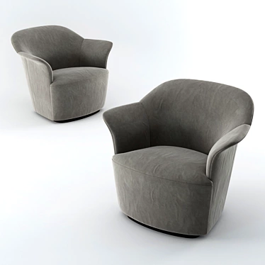 Elegant Aida Armchair by Poltrona Frau 3D model image 1 