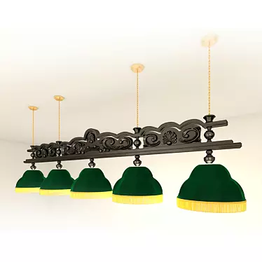 Renaissance Billiard Table Lamp 3D model image 1 