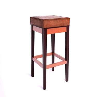 Elegant Bar Stool 3D model image 1 