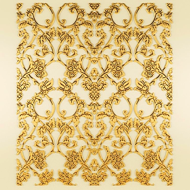 Elegant Stucco Pattern 3D model image 1 