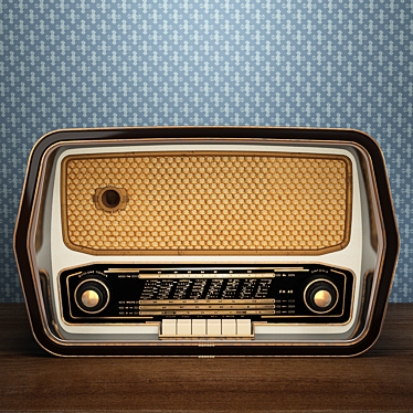 Vintage Vibes: Retro Radio 3D model image 1 