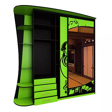 Eco Harmony Wardrobe 3D model image 1 