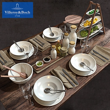 Elegant Villeroy&Boch Tableware 3D model image 1 