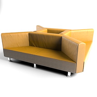  Column-surrounded Sofa 3D model image 1 