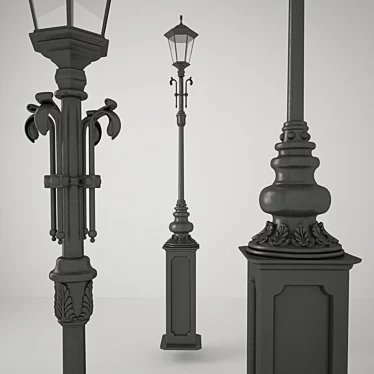 Urban Glow LED Streetlight 3D model image 1 