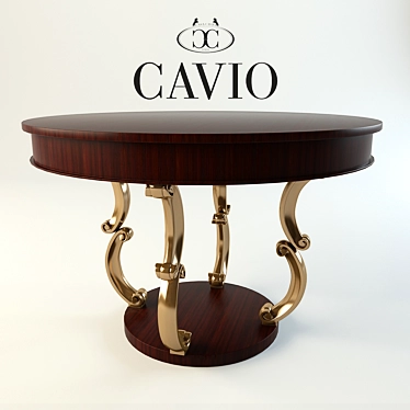 Italian Craftsmanship: Cavio Verona Dining Table 3D model image 1 