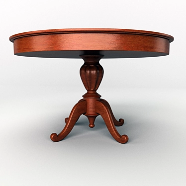 Classic Elegance: Brunello Leather Sofa 3D model image 1 