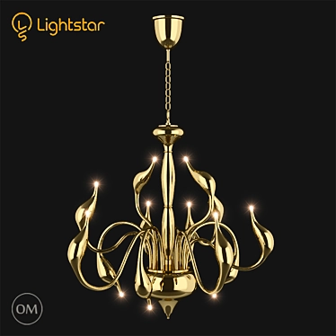 Elegant CIGNO Lightstar Necklace 3D model image 1 