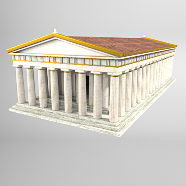 Exploring Pantheon: Greece's Architectural Marvel 3D model image 1 