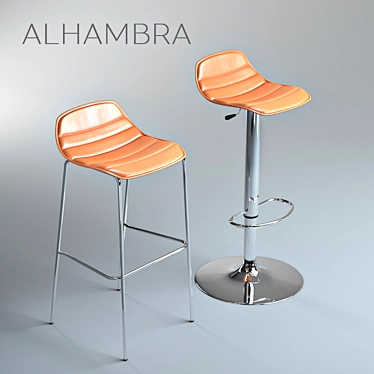 Barstool  Alhambra - Modern and Elegant 3D model image 1 