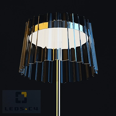 Modern LEDS.C4 IRIS Floor Lamp 3D model image 1 