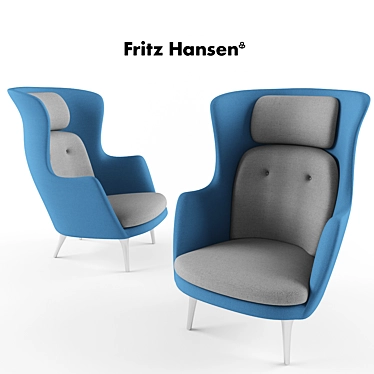 The Relaxing Ro Chair: Designed by Fritz Hansen 3D model image 1 