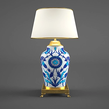 Classic Gold Table Lamp 3D model image 1 