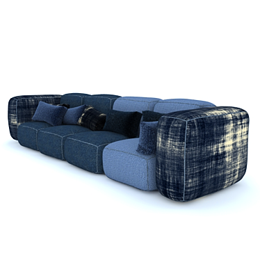 Versatile Modular Sofa Set 3D model image 1 