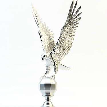  Majestic Eagle Figurine 3D model image 1 