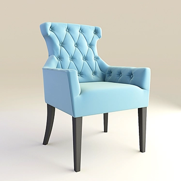 Elegant Leonardo Armchair 3D model image 1 