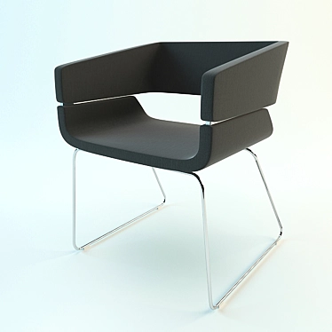 Sleek Sliding Armchair: MATRIX by MAURO FADEL 3D model image 1 