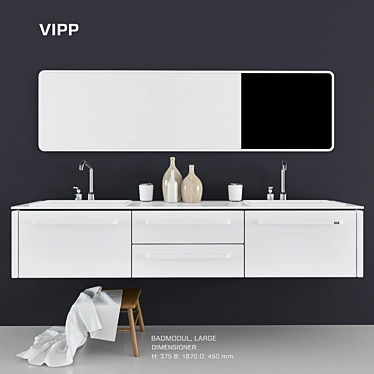 Vipp Badmodul Deluxe 3D model image 1 