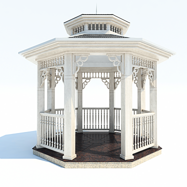 Elegant Outdoor EntertainerArbour 3D model image 1 