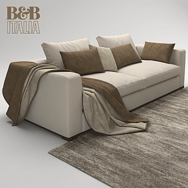 Maxalto Omnia Sofa: Elegant Italian Design 3D model image 1 