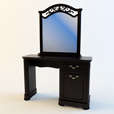 Elegant Bedside Table 3D model image 1 