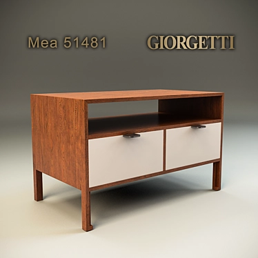 Giorgetti Mea 51481: Sleek and Compact Furniture for Modern Spaces 3D model image 1 