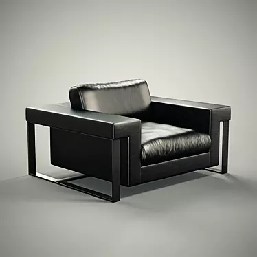 Luxury London Armchair 3D model image 1 